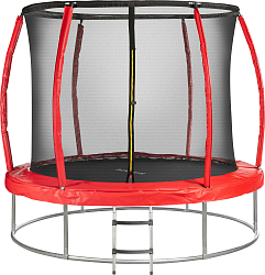 Батут Sundays Favorite Premium 10FT (красный, с сеткой, с лестницей)