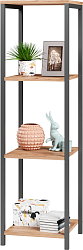 Стеллаж Mio Tesoro Mini Joy Loft (дуб золотой крафт/черный)