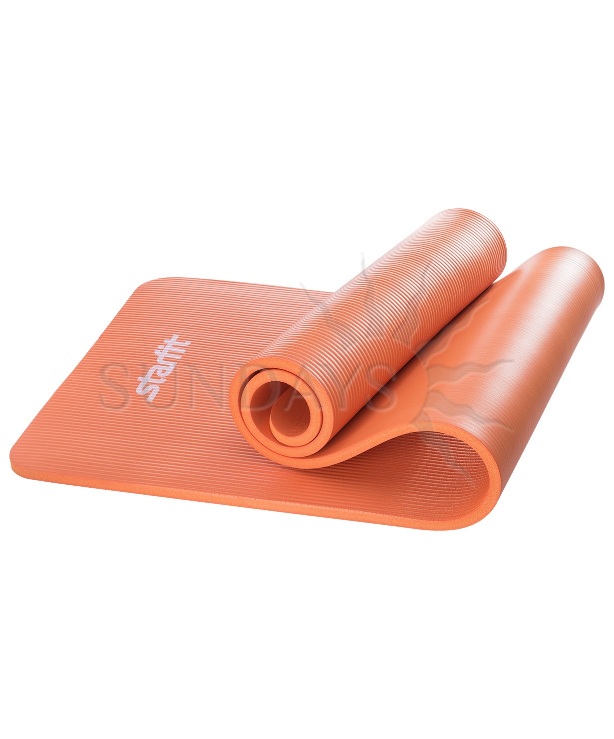 Коврик для йоги и фитнеса Starfit FM-301 NBR 183x58x1.5 см (оранжевый ...