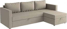 Диван угловой Mio Tesoro Тилаус короткий подлокотник (Beige/Grey)