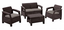 Комплект мебели KETER Corfu Set, коричневый