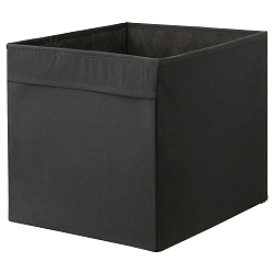 Коробка для хранения Икеа Дрёна 302.192.81, черная