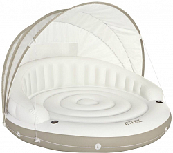Надувной круг-шезлонг Intex Canopy Island 58292EU 199х150 см