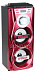 Колонка (MS-106BT) Bluetooth/USB/MicroSD/FM/MIC/дисплей/подсветка (красная)