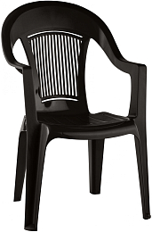 Стул пластиковый Ellastik Plast Элластик 41x55x91 (шоколад)