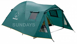 Палатка туристическая Greenell ВЕЛЕС 4 V2, зеленый