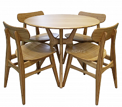 Комплект обеденной мебели Greenington SITKA G-0097-CA/GCA-001-CA, бамбук, карамель