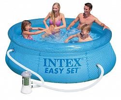 Надувной бассейн Intex Easy Set 54912 244x76 см + фильтр-насос