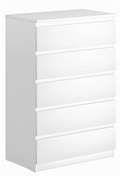 Комод Mio Tesoro Мальта 5 ящика 80x121 2.05.02.090.1 (белый)