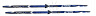 Лыжный комплект Atemi Formula blue 170, палки 130, Крепление: 75мм