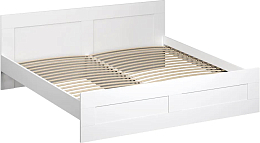 Двуспальная кровать Mio Tesoro Сириус 180x200 2.02.04.210.1 (белый)