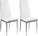 Набор стульев Mio Tesoro Джия DC-060KDC (2шт, белый/хром)