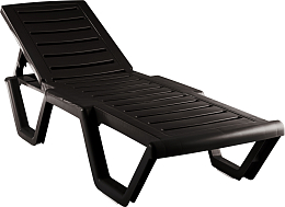 Шезлонг Ellastik Plast Атлант 184x62x33 (шоколадный)