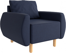 Кресло мягкое Mio Tesoro Тулисия (Malmo 79 Blue)