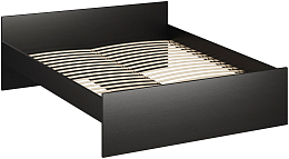 Двуспальная кровать Mio Tesoro Орион 160x200 2.01.04.090.5 (дуб венге)