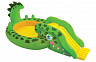 Игровой центр "Крокодил" с горкой и распылителем, Intex 57132NP 330x193x107 см