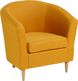 Кресло мягкое Mio Tesoro Тунне (Yellow Orange)