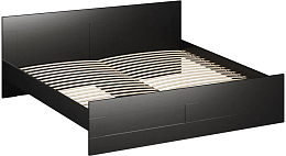 Двуспальная кровать Mio Tesoro Сириус 160x200 2.02.04.200.5 (дуб венге)
