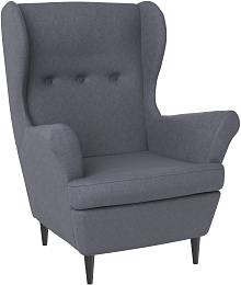 Кресло мягкое Mio Tesoro Тойво (Twist 20 Dark Grey)
