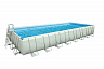 Каркасный бассейн Intex Ultra Frame 28376 975х488х132 см + фильтр-насос, лестница, набор для ручной чистки, подстилка, покрывало, волейбольная сетка