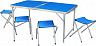 Набор туристической мебели Sundays (стол и 4 стула) SN-CC&T001 (голубой)
