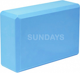 Блок для йоги Sundays Fitness IR97416 (голубой)