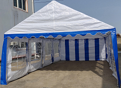 Торговая палатка Sundays Party 4x8 (белый/синий)