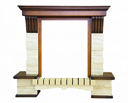 Портал для камина Смолком Stone Montebello STD-ASP (дуб антик)