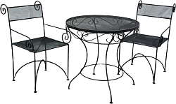 Комплект садовой мебели Грифонсервис СД47 (черный)