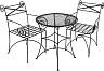 Комплект садовой мебели Грифонсервис СД26 (черный)