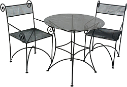 Комплект садовой мебели Грифонсервис СД50 (черный)