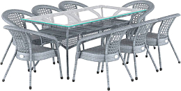Комплект садовой мебели AIKO Deco 5045П прямоугольный