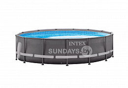 26334 Каркасный бассейн Intex ULTRA XTR™ FRAME 610х122см +фильтр-насос 7900 л.ч, лестница, тент, подложка