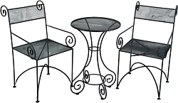Комплект садовой мебели Грифонсервис СД48 (черный)