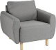 Кресло мягкое Mio Tesoro Тулисия (Twist 19 Grey)