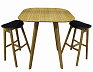 Комплект обеденной мебели Greenington COSMOS GCS-004-CA/GSK-004-CA, бамбук, карамель