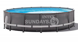 26326 Каркасный бассейн Intex ULTRA XTR™ FRAME 488х122см +фильтр-насос 4500 л.ч, лестница, тент, подложка