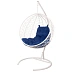 Кресло подвесное BiGarden Kokos White (синяя подушка)