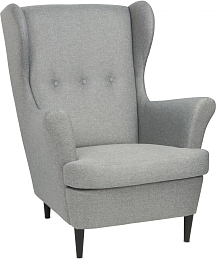 Кресло мягкое Mio Tesoro Тойво (Malmo 90 Grey)