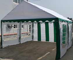 Торговая палатка Sundays Party 4x4 (белый/зеленый)