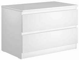 Тумба Mio Tesoro Мальта 2 ящика 80x54 2.05.02.020.1 (белый)