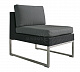 Садовый модульный диван из ротанга с подушками Garden4you STEEL 13622, черный