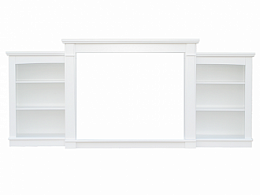Портал для камина Смолком Jazz TV Stand MB/JUP/SYM26 (бьянко белый)