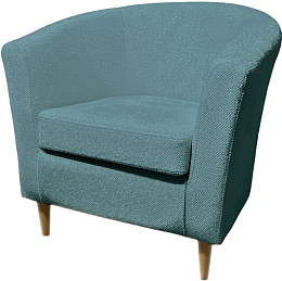 Кресло мягкое Mio Tesoro Тунне (Queen Teal)