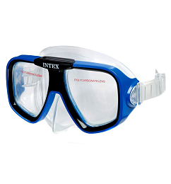 55977 Маска для плавания Reef Rider Masks, Intex (синий)