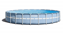 Каркасный бассейн Intex Prism Frame 28762 732x132 см + фильтр-насос, лестница, тент, подстилка 