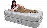 Надувная кровать со встроенным насосом Intex Twin Supreme Air-Flow Airbed 66964 99х191х51 см + насос