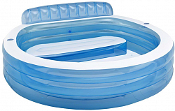 Надувной семейный бассейн Swim Center Family Lounge Intex 57190NP 224х216х76см