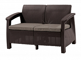 Скамья - диван 2-х местная KETER Corfu Love Seat, коричневый