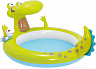 Детский надувной бассейн крокодил Intex 57431NP 198*160*91